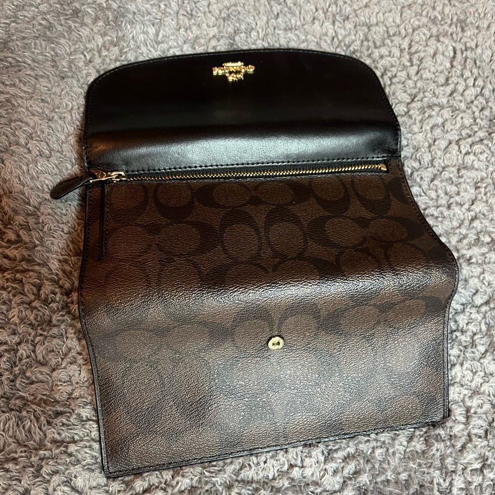 Coach Signature Brown Canvas Tote‎ Bag WITH Matching Wallet - Picture 9 of 9